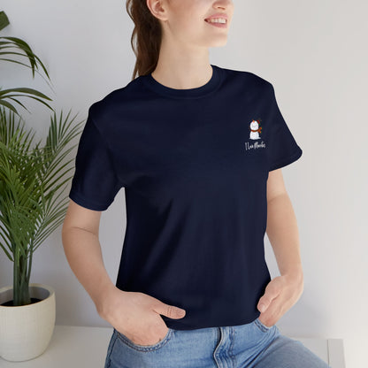 MAURITIUS CHRISTMAS T-SHIRT: Reindeer Snowman Festivity 🦌⛄ - Unisex Jersey Short Sleeve Tee