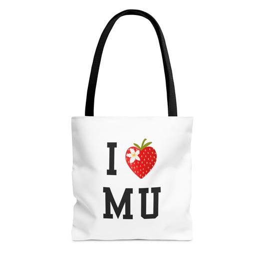 MAURITIUS TOTE BAG (AOP) - 'I adore Mauritius' Special Edition in Pure White 🍓