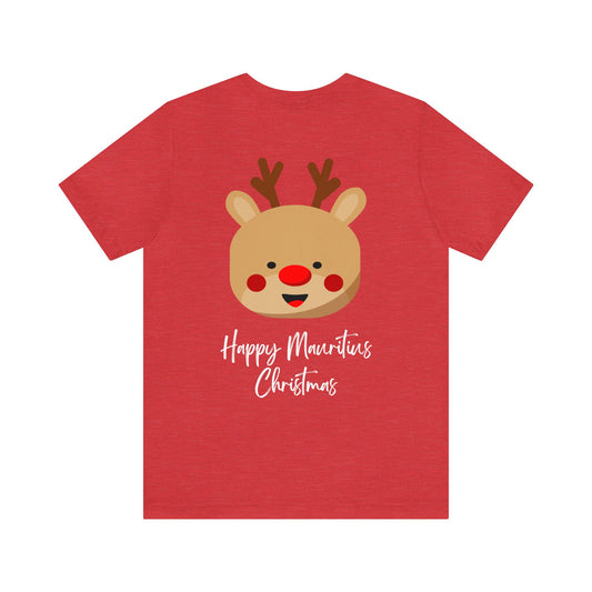 MAURITIUS CHRISTMAS T-SHIRT: Enchanted Reindeer Celebration 🦌✨ - Unisex Jersey Short Sleeve Tee