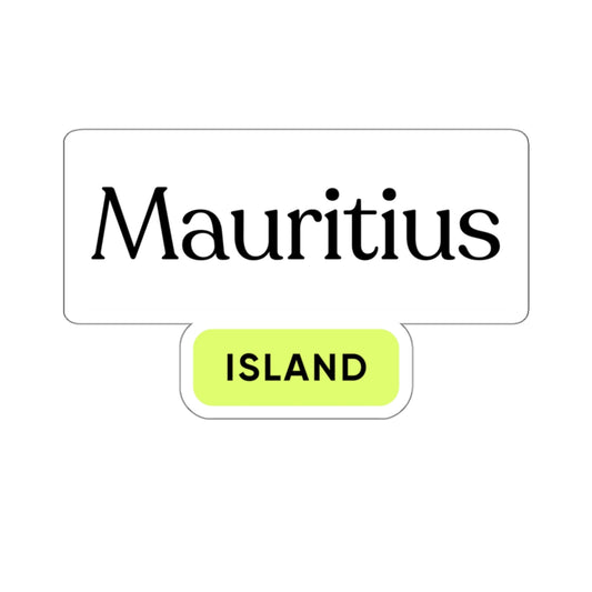 MAURITIUS STICKER - Make Your Mark with "Mauritius Island"! 🌴💚 - Kiss-Cut Stickers