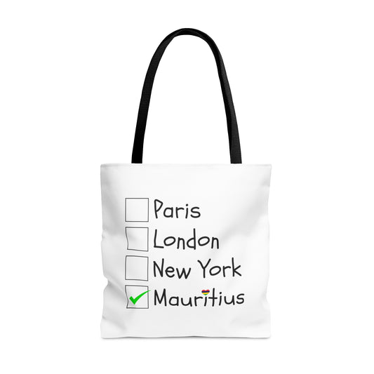 MAURITIUS TOTE BAG (AOP) - Mauritius Ultimate Travel Destination Checked! ✅🌴