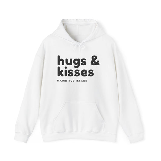 MAURITIUS HOODIE: Hugs & Kisses - Mauritius Island Embrace 🌴🌊 - Unisex Heavy Blend™ Hooded Sweatshirt