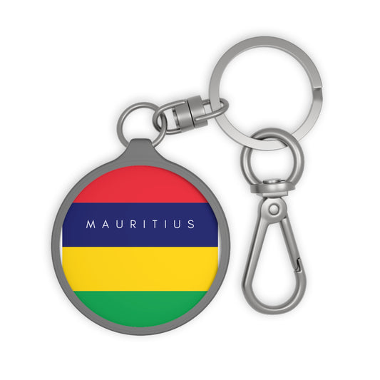 MAURITIUS KEYRING - Carry Island Pride Everywhere: Mauritius Flag 🇲🇺🌴🔑