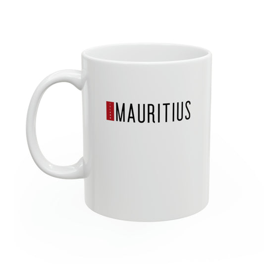 MAURITIUS MUG - Elegant Island Essence 🌴 - Ceramic White Mug 11oz