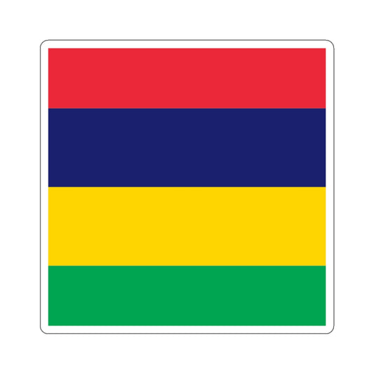 MAURITIUS STICKER - Embrace the Colors of Mauritius Flag! 🇲🇺🌈 - Kiss-Cut Stickers